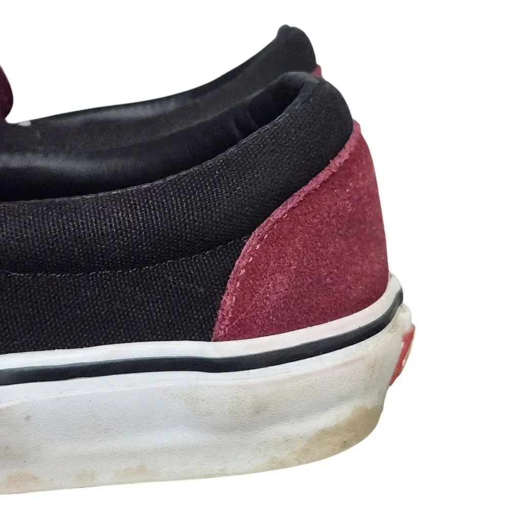 Vans Shoes Men's 7 Off The Wall PopCush Maroon Slip On Low Skateboarding Shoes